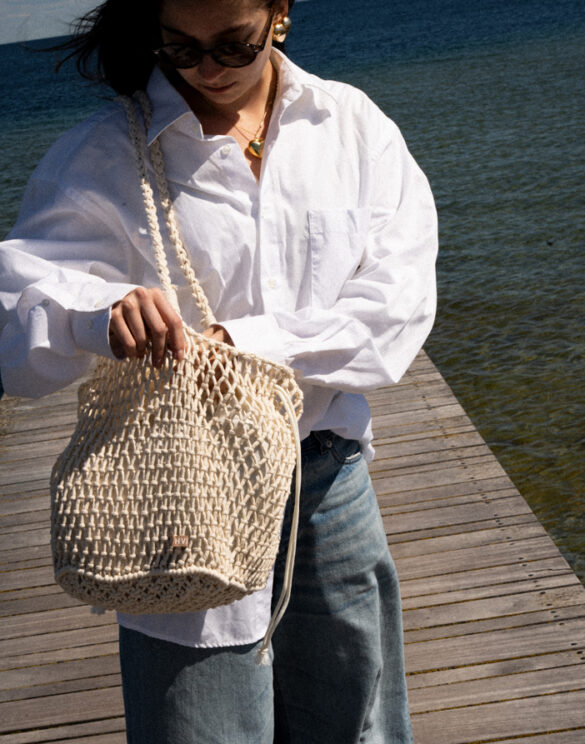 Eden Tote White Sand Kott Hvisk